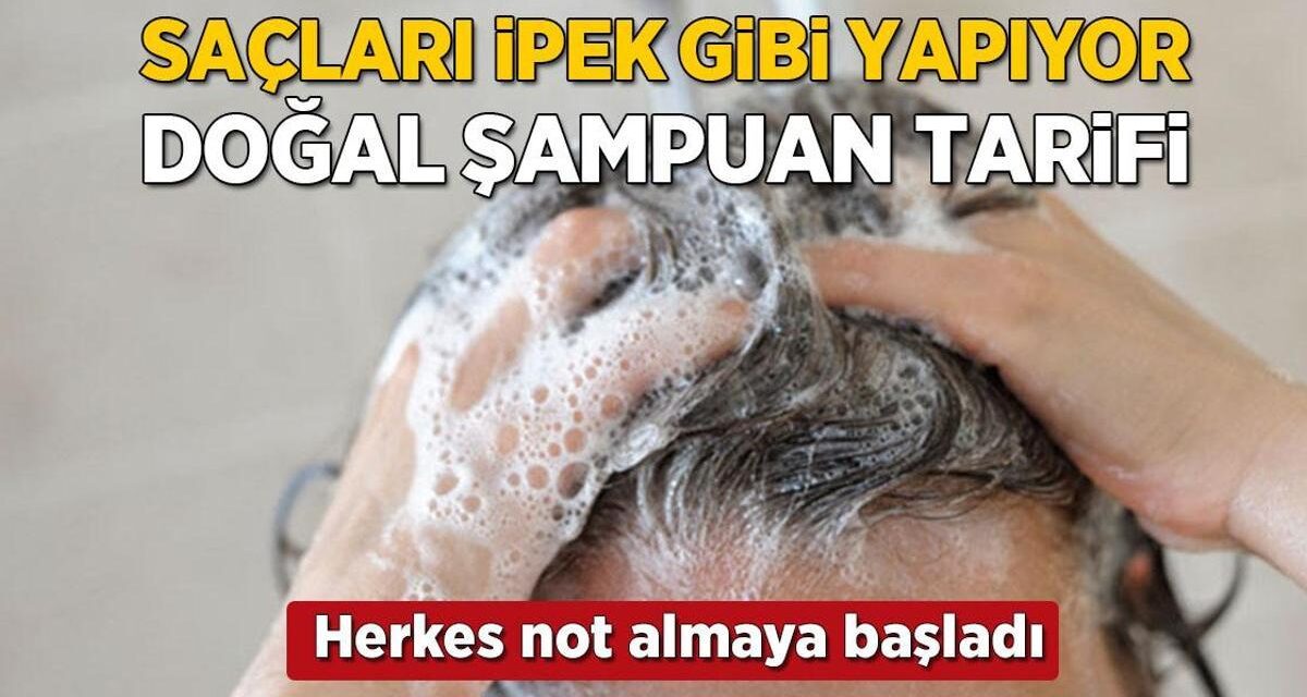 Duyanlar tek tek not alıyor! Saçları ipek gibi yapan doğal şampuan, böylesi yok