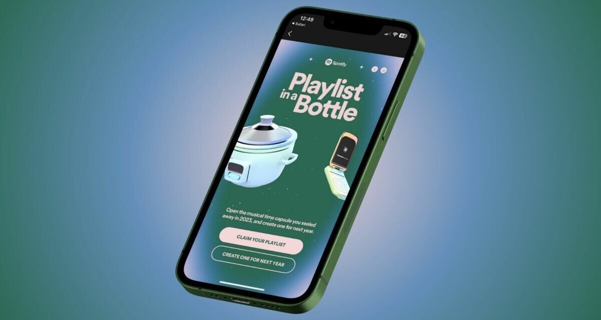 Spotify’s ‘Playlist in a Bottle’ is back. Here’s how to get it.