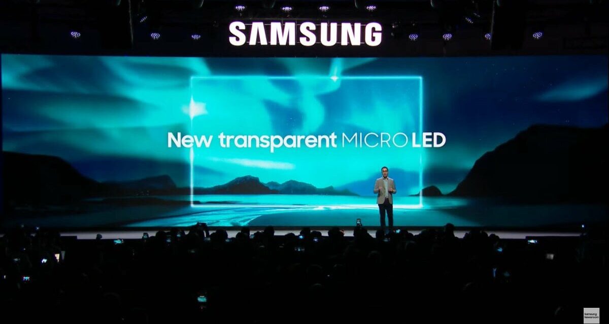 CES 2024: Samsung unveils a transparent TV display, plus the first wireless 8K projector