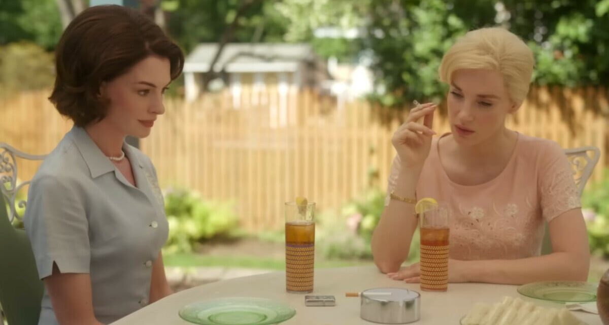 Anne Hathaway and Jessica Chastain are clashing '60s housewives in trailer for 'Mothers' Instinct'