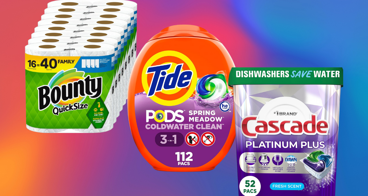 Get a $20 Amazon credit when you spend $80 on P&G products