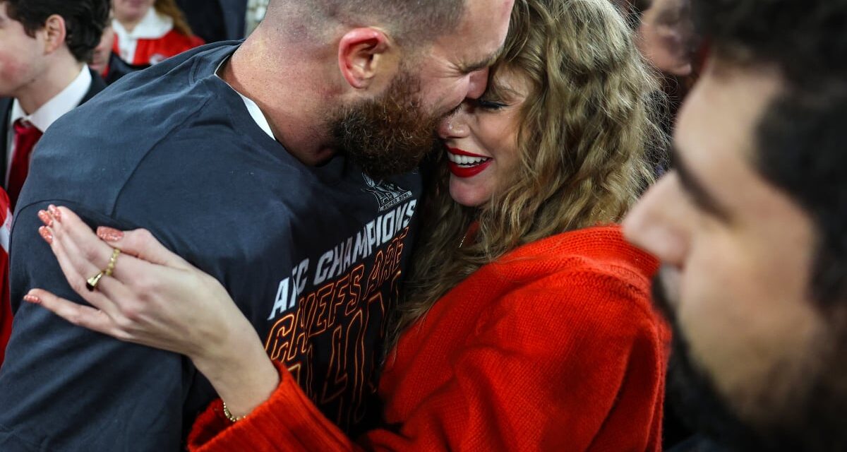 Taylor Swift fans celebrate that Travis Kelce and the Chiefs are headed to the Super Bowl