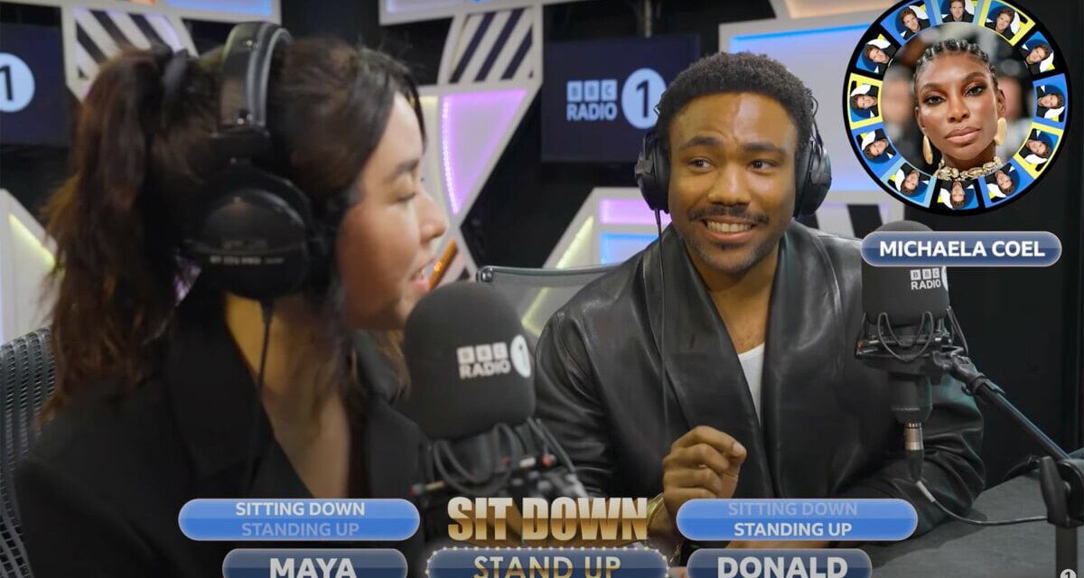 Donald Glover and Maya Erskine surprise call famous friends on radio