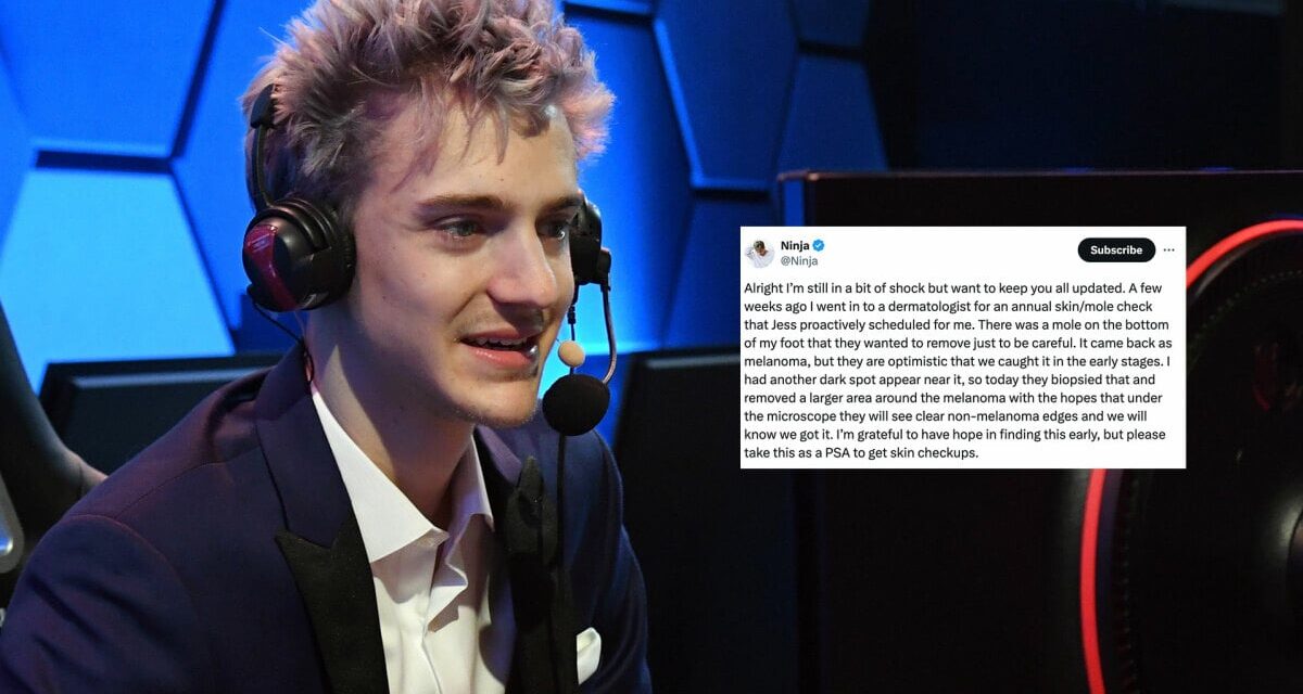 Twitch streamer Ninja shares cancer diagnosis